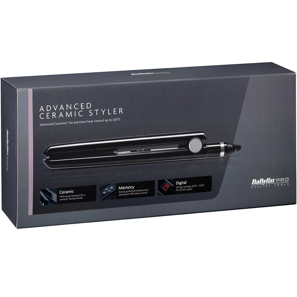 Babyliss Pro Advanced Ceramic Styler Hair Straightener 6 Babyliss Pro Advanced Ceramic Styler Hair Straightener - Image 4