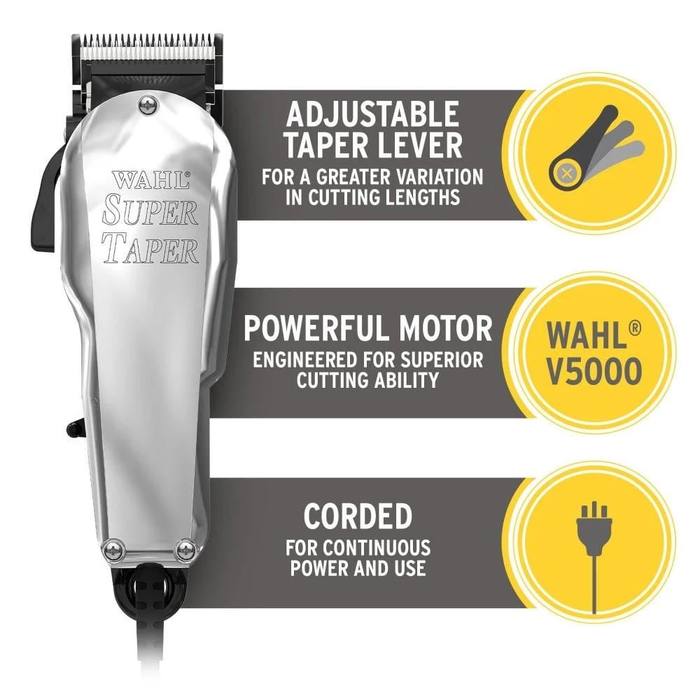 Wahl Chrome Super Taper Clipper 5 Wahl Chrome Super Taper Clipper - Image 3