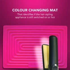 Wahl Colour Change Silicone Heat Mat Pink -Babyliss Care Shop colour change silicone heat mat pink p20091 84305 image
