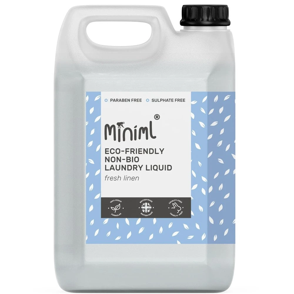 Eco-Friendly Non-Bio Laundry Liquid Fresh Linen 5000ml 3 Eco-Friendly Non-Bio Laundry Liquid Fresh Linen 5000ml