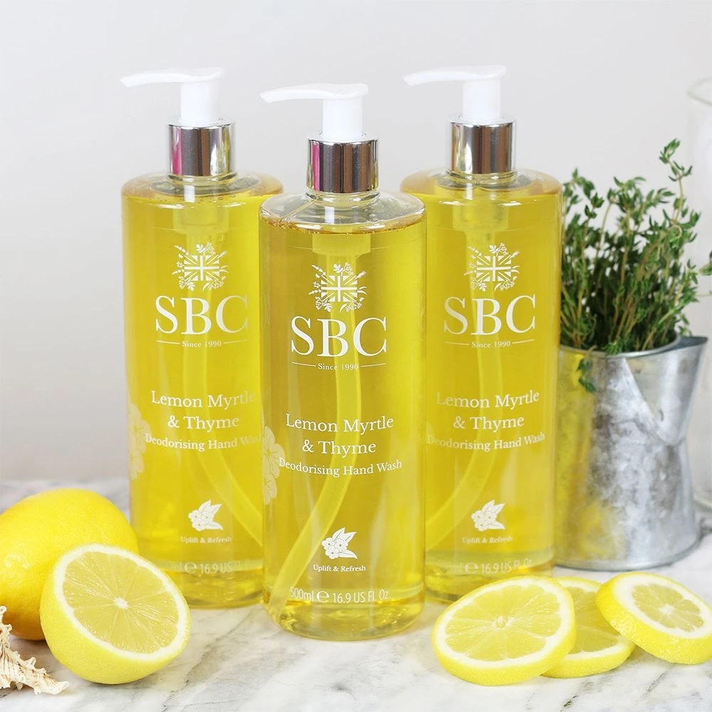 Lemon Myrtle & Thyme Deodorising Hand Wash 500ml 4 Lemon Myrtle & Thyme Deodorising Hand Wash 500ml - Image 2