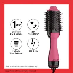 Salon One-Step Hair Dryer & Volumiser Pink 13 Salon One-Step Hair Dryer & Volumiser Pink -Babyliss Care Shop salon one step hair dryer volumiser pink p25951 61307 image