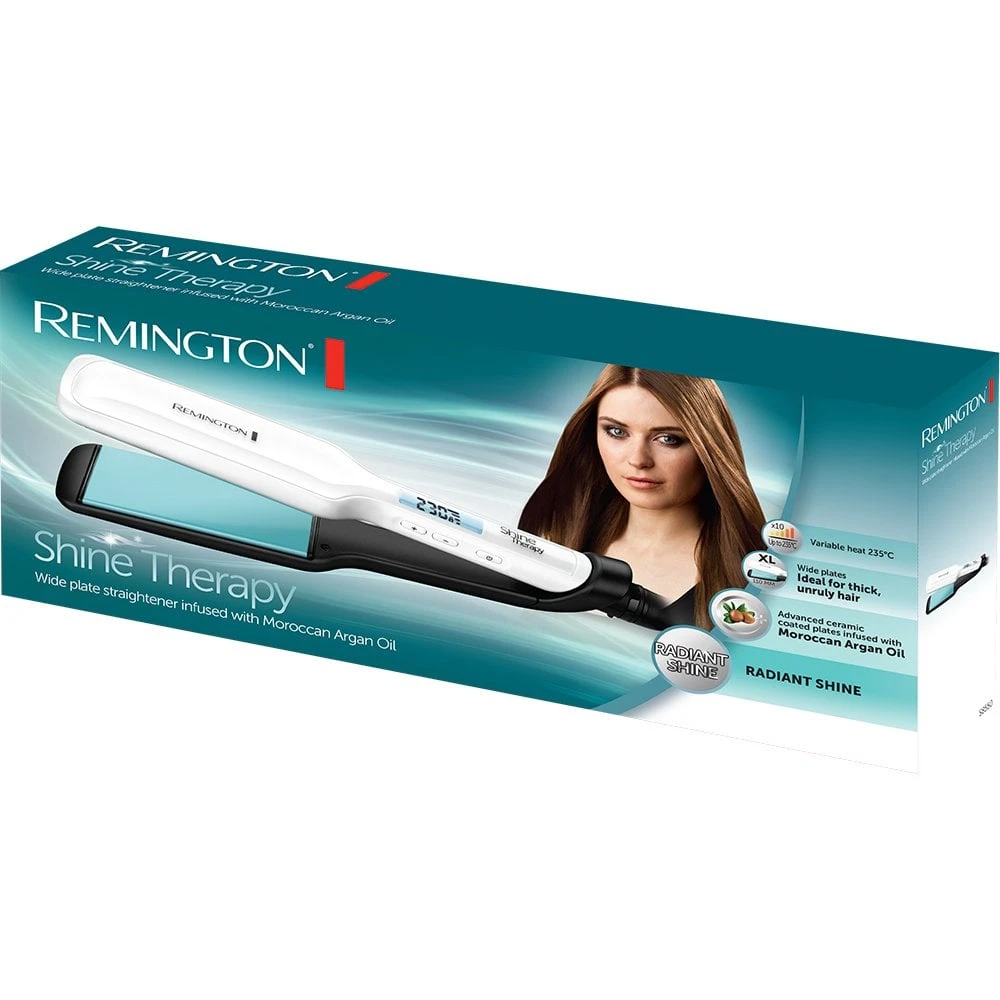 Remington Shine Therapy Wide Plate Hair Straightener S8550 6 Remington Shine Therapy Wide Plate Hair Straightener S8550 - Image 4