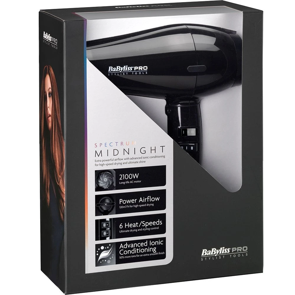 Babyliss Pro Spectrum Dryer Midnight Black 2100W 5 Babyliss Pro Spectrum Dryer Midnight Black 2100W - Image 3