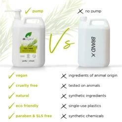 Dr Organic Tea Tree Body Wash For Normal To Oily Skin 5000ml -Babyliss Care Shop tea tree body wash for normal to oily skin 5000ml p31802 87207 image