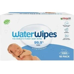 Water Wipes Sensitive Baby Wipes 1080 Wipes (18 Packs)